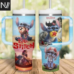 Lilo & Stitch There One In Every Family Tumbler With Handle And Straw