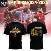 Liverpool Premier League 2024-25 20-Time Champions You ll Never Walk Alone 3D T-Shirt