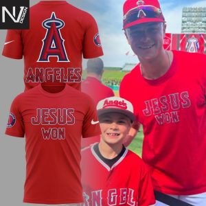 Los Angeles Angels Jesus Won 3D T-Shirt