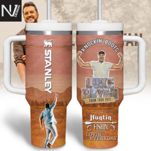 Luke Bryan Farm Tour 2025 Knockin Boots Tumbler With Handle And Straw
