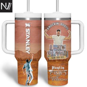 Luke Bryan Farm Tour 2025 Knockin Boots Tumbler With Handle And Straw