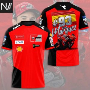 Marc Marquez 93 Red 3D T-Shirt