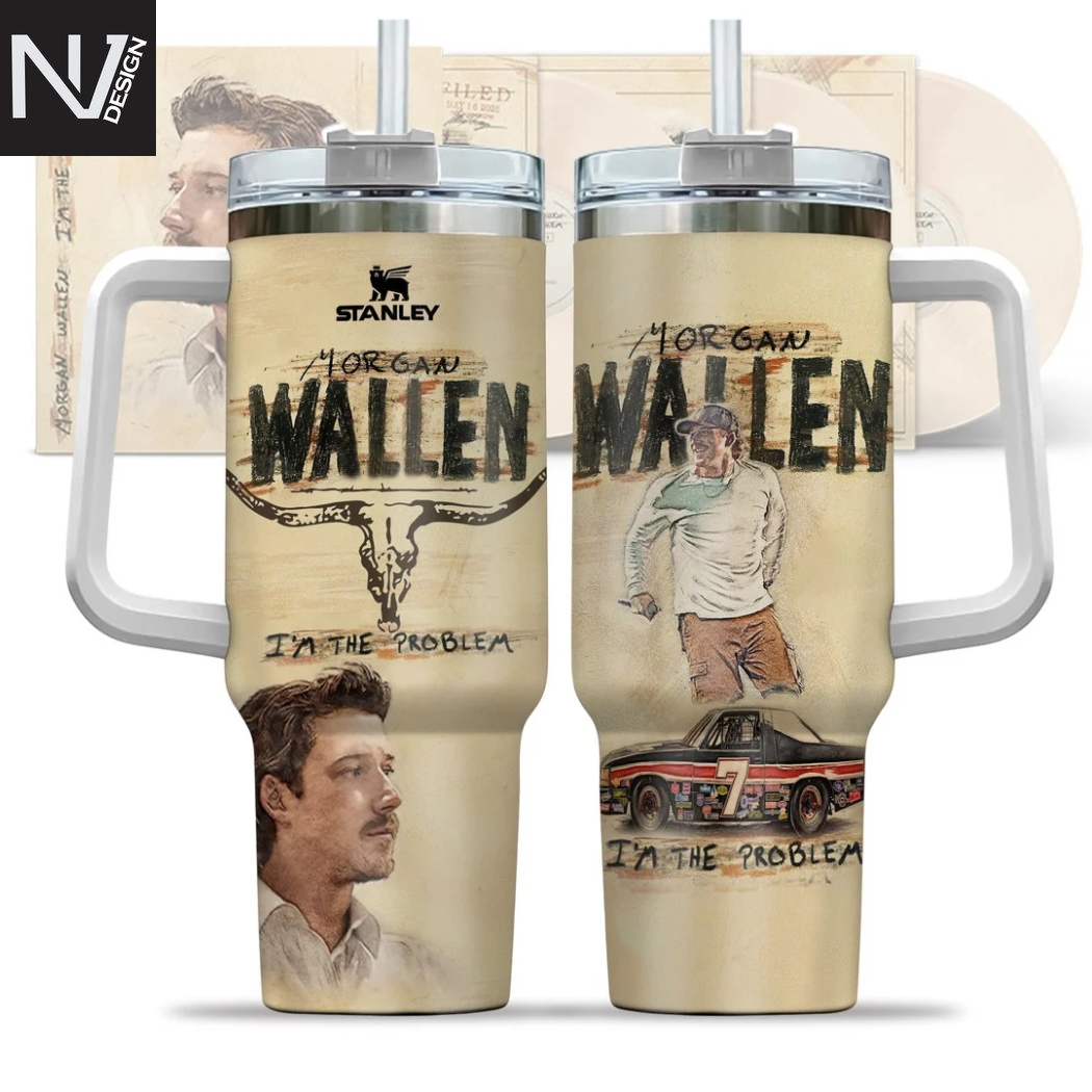 Morgan Wallen Im The Problem Tumbler With Handle And Straw Morgan Wallen Im The Problem Tumbler With Handle And Straw
