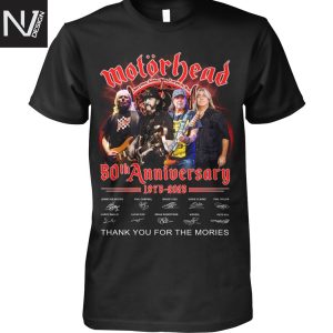 Motorhead 50th Anniversary 1975-2025 Thank You For The Memories Signature Unisex T-Shirt