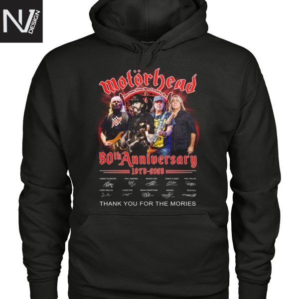 Motorhead 50th Anniversary 1975-2025 Thank You For The Memories Signature Unisex T-Shirt