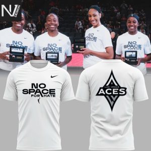 No Space For Hate Las Vegas Aces 3D T-Shirt