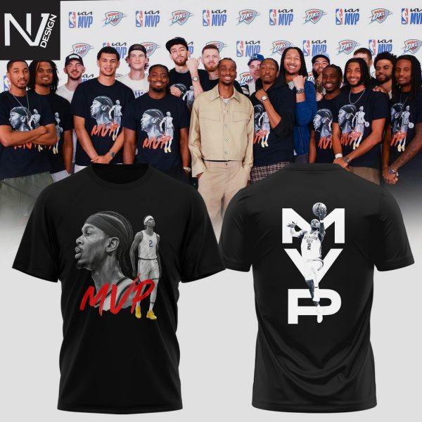 Oklahoma City Thunder MVP Mode Activated – SGA 2025 Shai Gilgeous-Alexander 3D T-Shirt
