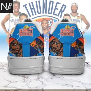 Oklahoma City Thunder NBA Thunder Up Air Force 1 Shoes