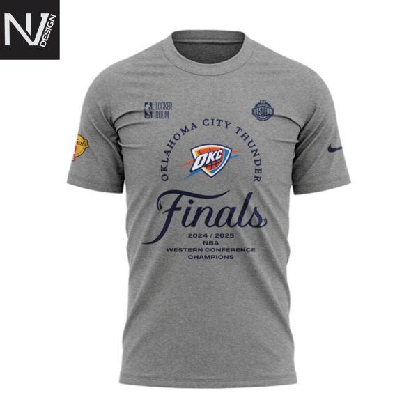Oklahoma City Thunders Western Conference Champs Finals 2024-2025 3D T-Shirt