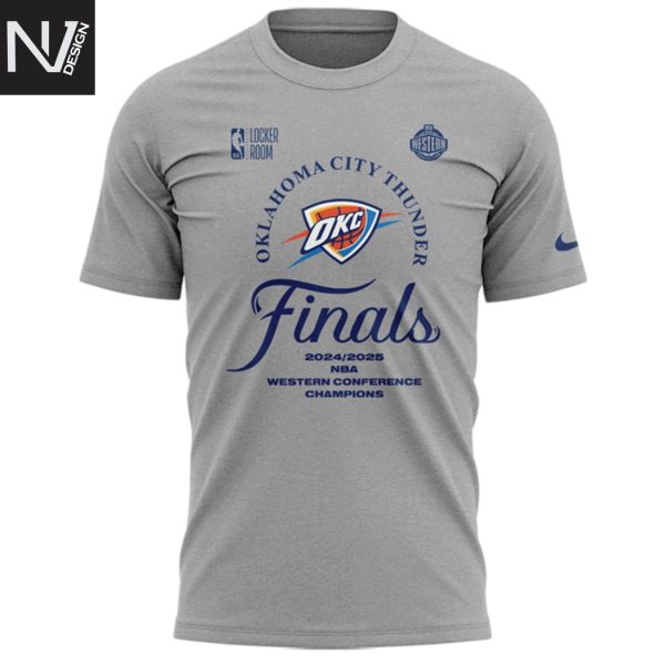 Oklahoma City Thunders Western Conference Champs Finals 2025 3D T-Shirt