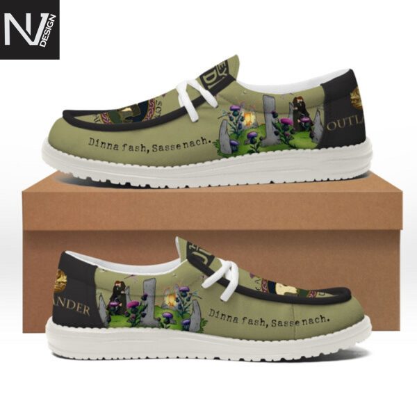 Outlander Dinna Fash Sassenach Hey Dude Shoes