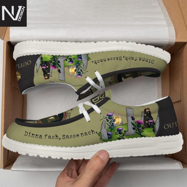 Outlander Dinna Fash Sassenach Hey Dude Shoes