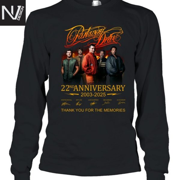 Parkway Drive 22nd Anniversary 2003-2025 Signature Thank You For The Memories Unisex T-Shirt