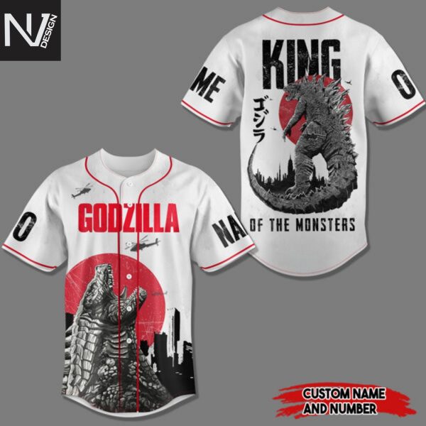 Personalized Godzilla King Of The Monsters Baseball Jersey