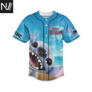 Personalized Lilo & Stitch Ohana Means Family Baseball Jersey