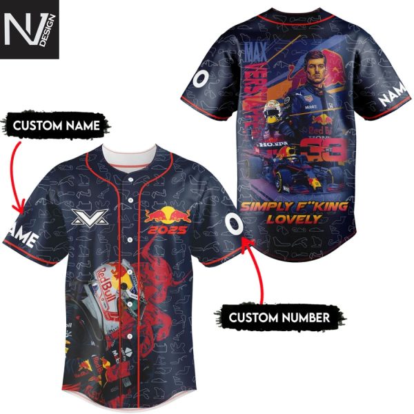 Personalized Max Verstappen 2025 Baseballl Jersey