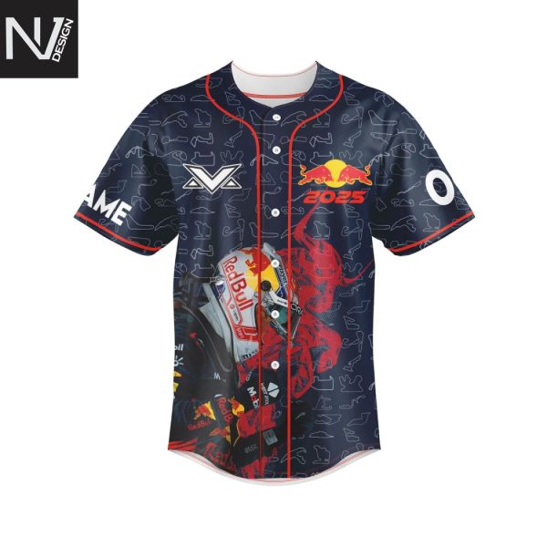 Personalized Max Verstappen 2025 Baseballl Jersey
