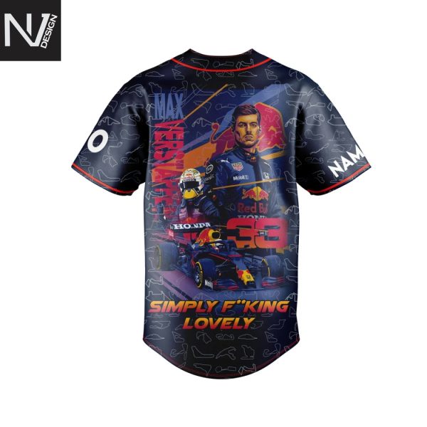 Personalized Max Verstappen 2025 Baseballl Jersey