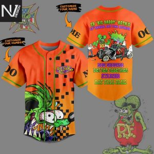 Personalized Rat Fink Ed Big Daddy Roth Baseball Jersey