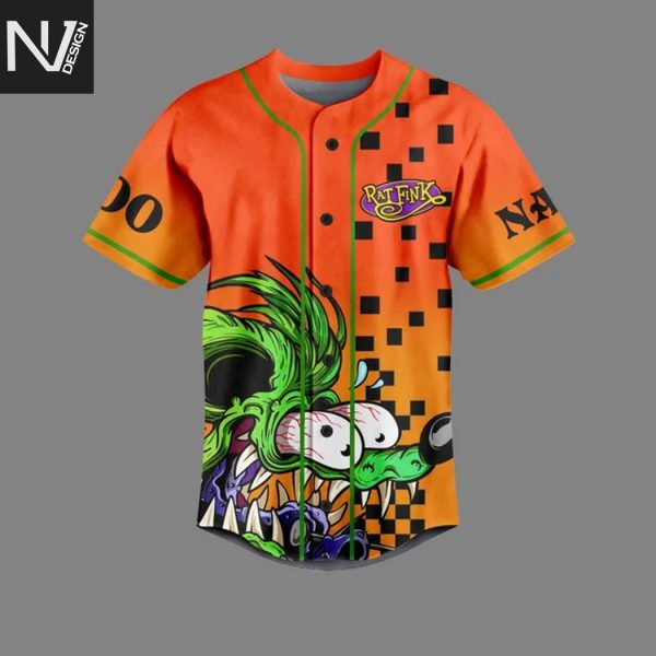 Personalized Rat Fink Ed Big Daddy Roth Baseball Jersey