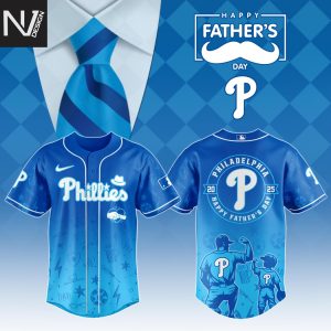 Philadelphia Phillies Fathers Day 2025 Baseball Jersey