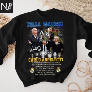Real Madrid Carlo Ancelotti Signature Unisex T-Shirt
