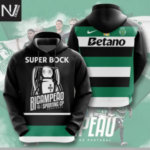 Sporting Lisbon Super Bock 2024-2025 Back To Back Champions Hoodie
