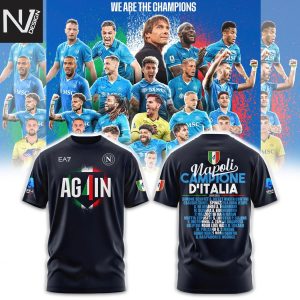 SSC Napoli Campione D Italia 2024-2025 3D T-Shirt