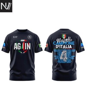 SSC Napoli Campione D Italia 2024-2025 3D T-Shirt