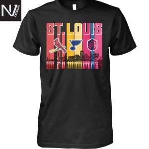 St. Louis Cardinals x St. Louis Blues x St. Louis City SC Unisex T-Shirt