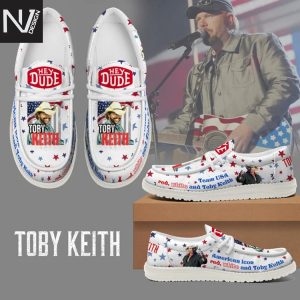 Team Usa Red White And Toby Keith Hey Dude Shoes
