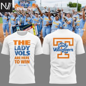 Tennessee Lady Volunteers Softball  The Lady Vols Are Here To Win 3D T-Shirt