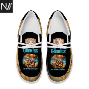 The Goonies Never Say Die Its Our Time Down Here 40 Anniversary Hey Dude Shoes