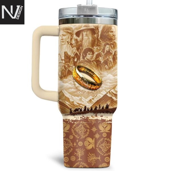 The Lord Of The Rings Tumbler With Handle And Straw