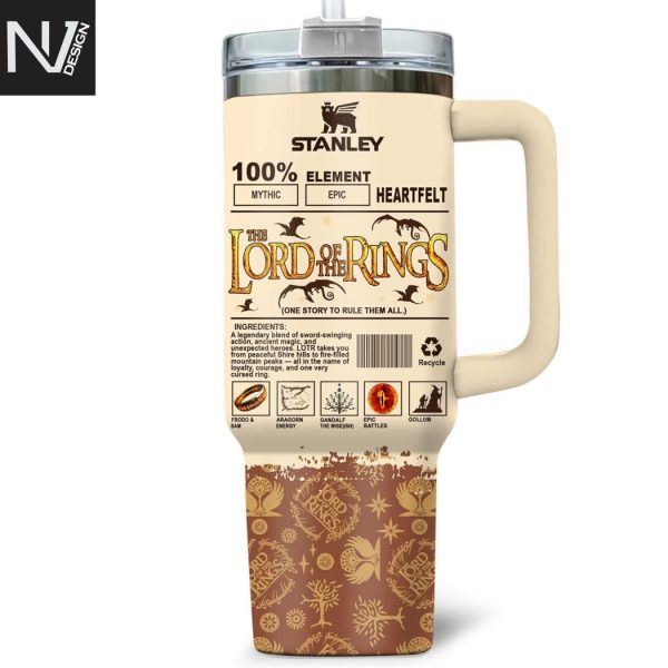 The Lord Of The Rings Tumbler With Handle And Straw
