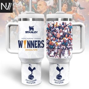 Tottenham Hotspur – UEFA Europa League Champions 2025 Tumbler With Handle And Straw