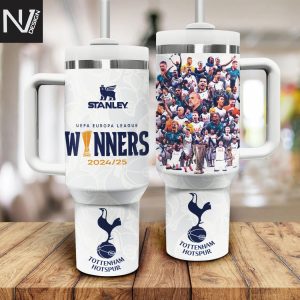 Tottenham Hotspur – UEFA Europa League Champions 2025 Tumbler With Handle And Straw