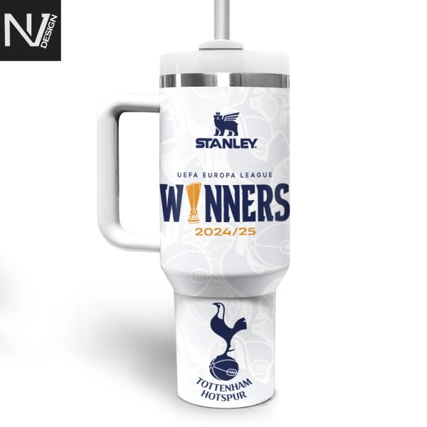 Tottenham Hotspur – UEFA Europa League Champions 2025 Tumbler With Handle And Straw