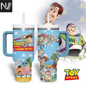 Toy Story 30th Anniversary 1995-2025 Tumbler With Handle And Straw