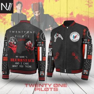 Twenty One Pilots My Names Blurryface And I Care What You Think Baseball Jacket