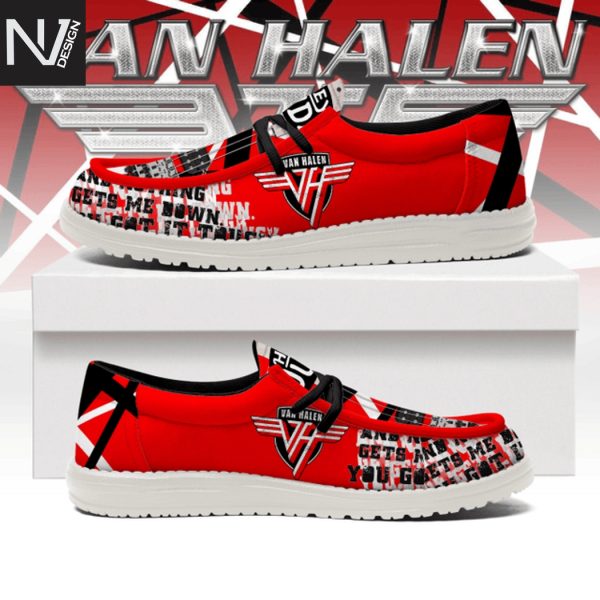 Van Halen I Get Up And Nothing Gets Me Down Hey Dude Shoes