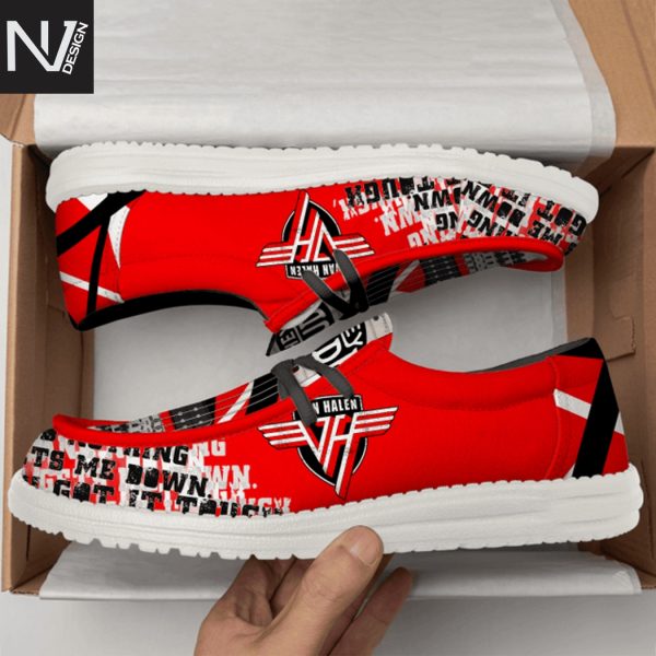 Van Halen I Get Up And Nothing Gets Me Down Hey Dude Shoes