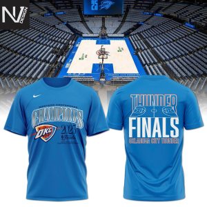 Western Conference Champions 2025 Finals Oklahoma City Thunders 3D T-Shirt