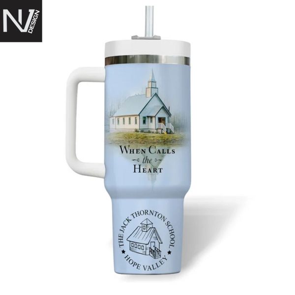 When Calls The Heart Tumbler With Handle And Straw