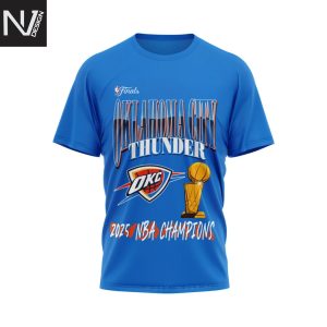 2025 Finals Champions Oklahoma City Thunder Loud City Signature 3D T-Shirt