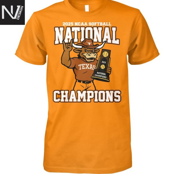 2025 NCAA Softball National Champions Texas Longhorns Unisex T-Shirt