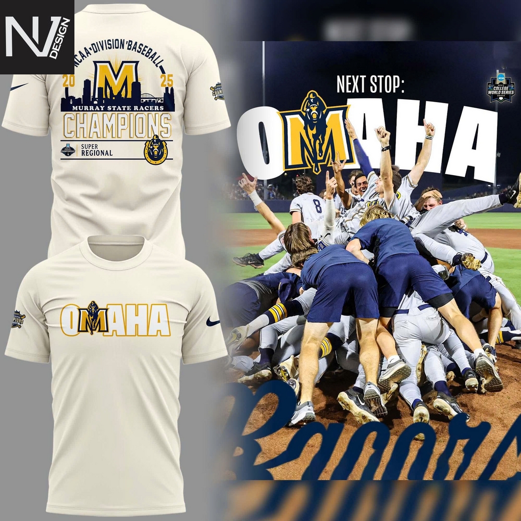 2025 Super Regional Champions Murray State Racers 3D T-Shirt 2025 Super Regional Champions Murray State Racers 3D T-Shirt