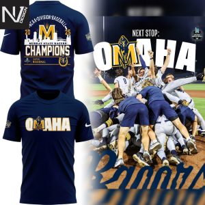 2025 Super Regional Champions Murray State Racers Omaha 3D T-Shirt
