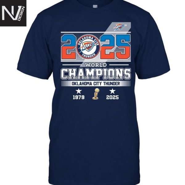 2025 World Champions Oklahoma City Thunder Unisex T-Shirt