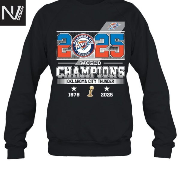 2025 World Champions Oklahoma City Thunder Unisex T-Shirt
